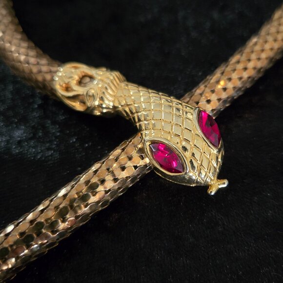 Estate Accessories - Vintage 1970s Gold Mesh Snake Belt